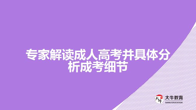 成人高考是什么?