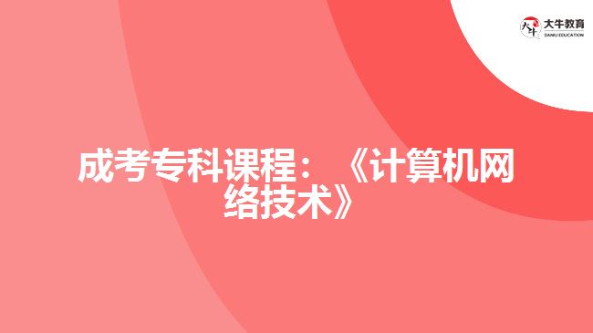 成考計算機(jī)網(wǎng)絡(luò)技術(shù)