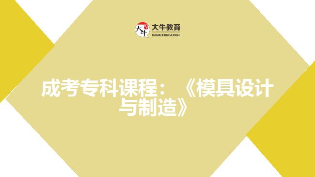 成考?？普n程模具設(shè)計(jì)與制造
