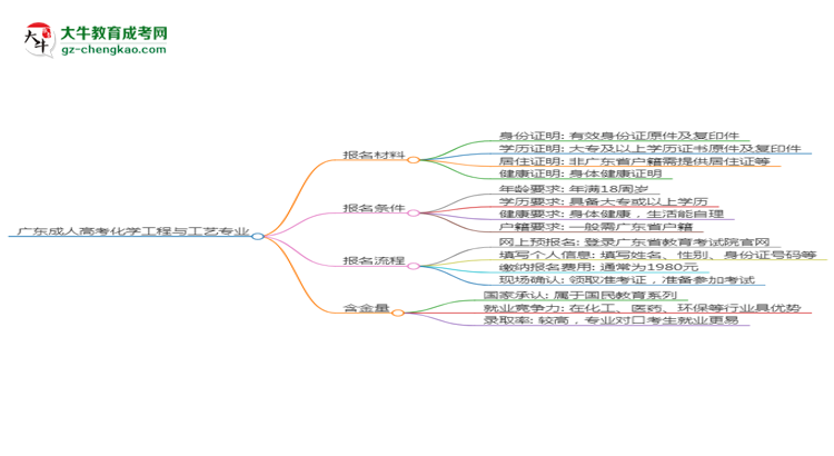 廣東2025年成人高考化學工程與工藝專業(yè)學歷能考公嗎？思維導圖