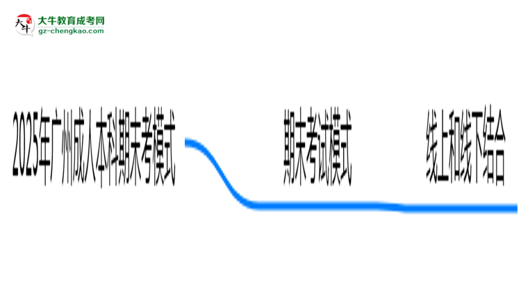 2025年廣州成人本科期末考模式：線上or線下？思維導(dǎo)圖