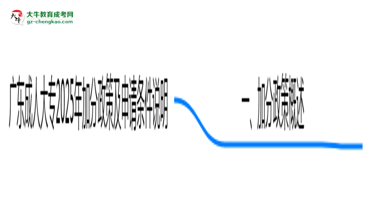 廣東成人大專2025年加分政策及申請條件說明思維導(dǎo)圖