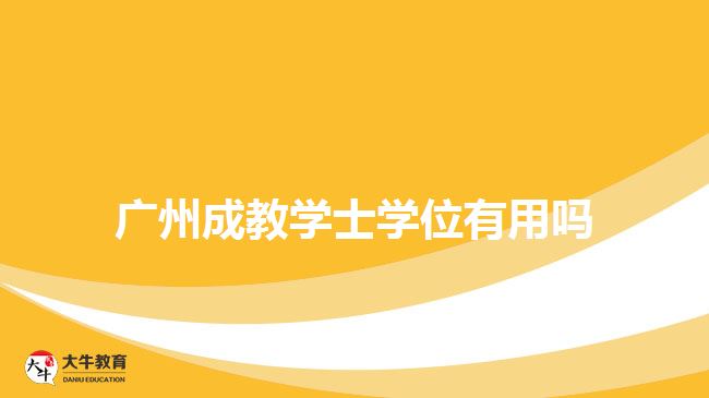 廣州成教學士學位有用嗎