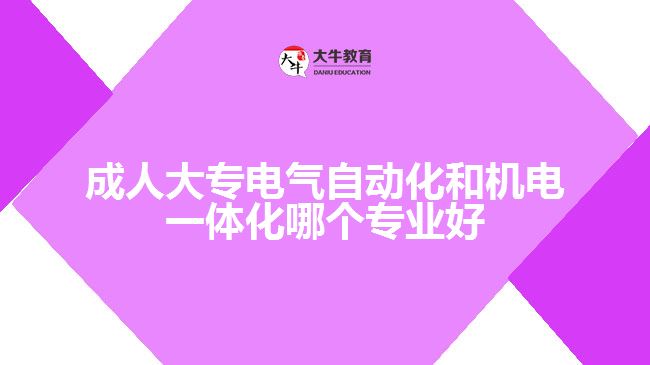 成人大專(zhuān)電氣自動(dòng)化和機(jī)電一體化