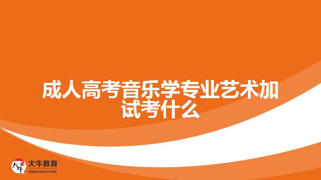 成人高考音樂學專業(yè)藝術(shù)加試考什么