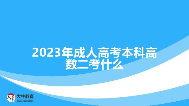 2023年成人高考本科高數(shù)二考什么 2023年成人高考本科高數(shù)二考什么