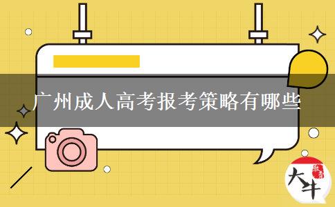 廣州成人高考報考策略有哪些 廣州成人高考報考策略有哪些
