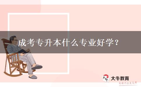 成考專(zhuān)升本什么專(zhuān)業(yè)好學(xué)？