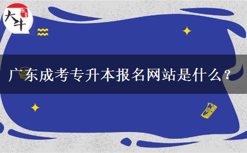 廣東成考專升本報名網(wǎng)站是什么？