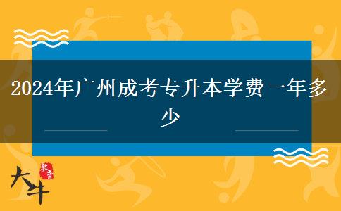 2024年廣州成考專升本學(xué)費(fèi)一年多少 2024年廣州成考專升本學(xué)費(fèi)一年多少