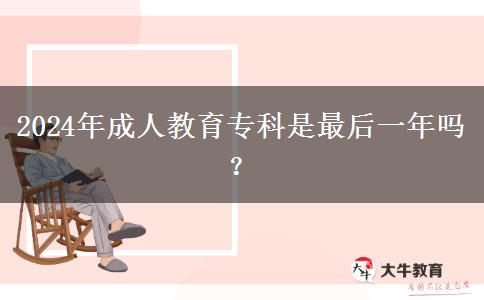 2024年成人教育?？剖亲詈笠荒陠?？