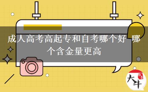 成人高考高起專和自考哪個好。</div>
                    <div   class=