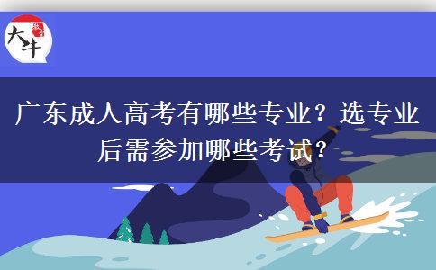 廣東成人高考有哪些專業(yè)？選專業(yè)后需參加哪些考試？