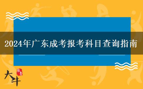 2024年廣東成考報(bào)考科目查詢(xún)指南 2024年廣東成考報(bào)考科目查詢(xún)指南