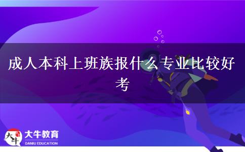 成人本科上班族報(bào)什么專業(yè)比較好考