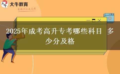 2025年成考高升?？寄男┛颇?多少分及格